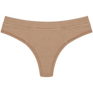 Huha Mineral Undies Low Profile Thong - Tan - Medium - New in Packaging